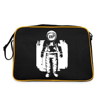 XRP Astronauter Ripple Crypto Cryptocurcy - Retro Bag - black/gold - Back