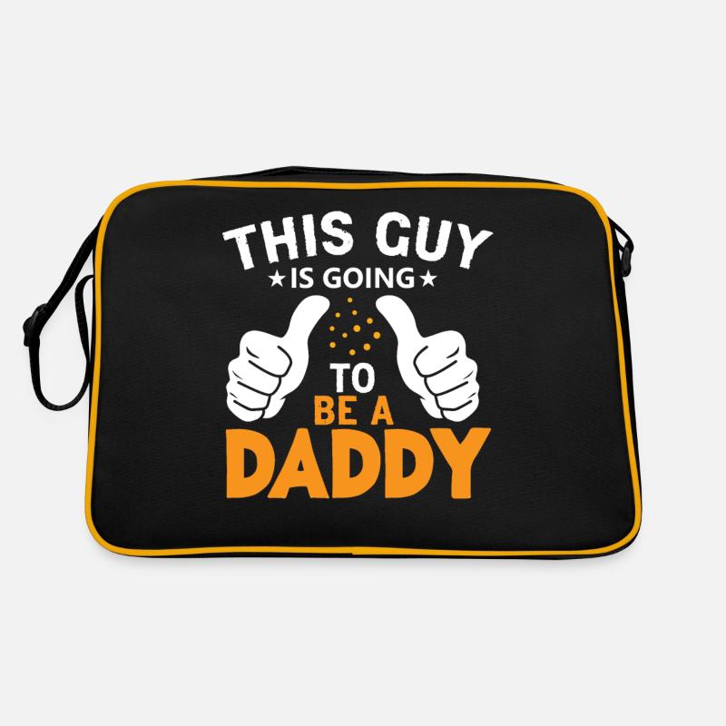 Bald Papa This Guy is going to be a Daddy Retro Tasche