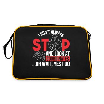 Geocacher Aventure Geocaching - Sac Retro - noir/or - Dos