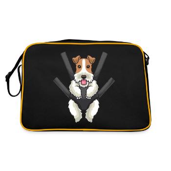Foxterrier chien en pochette - Sac Retro - noir/or - Dos