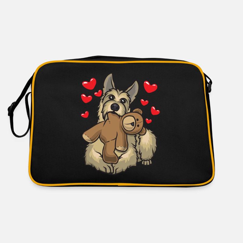 Berger de Picardie chien avec peluche Sac Retro