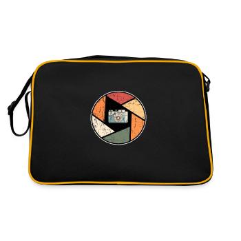Photographe vintage photo photo photographe amateur - Sac Retro - noir/or - Dos