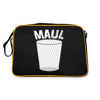Maulkorb - Retro Tasche - Schwarz/Gold - Hinten