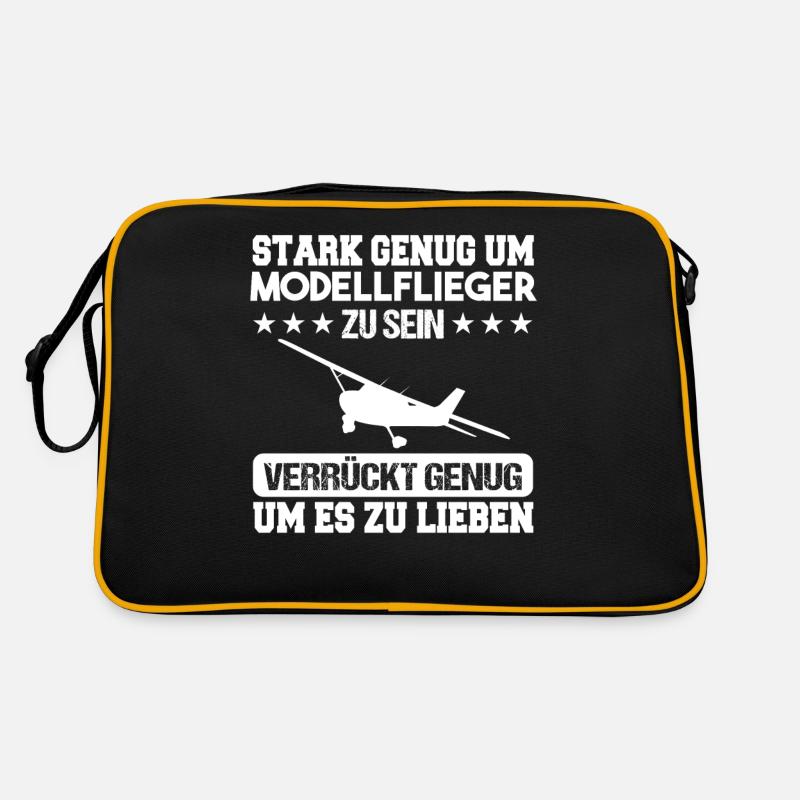Pilot Modellflieger Modellflug Retro Tasche