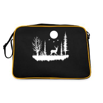 forêt nature nature nature - Sac Retro - noir/or - Dos