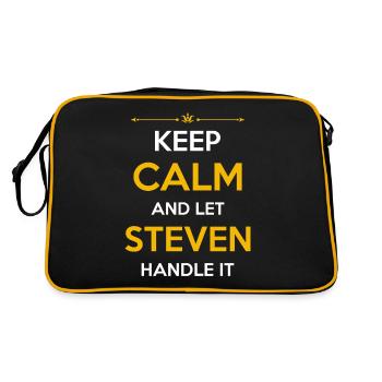 Steven Nom Cadeau - Sac Retro - noir/or - Dos