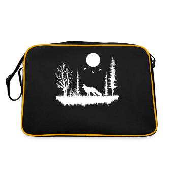forêt nature nature nature - Sac Retro - noir/or - Dos
