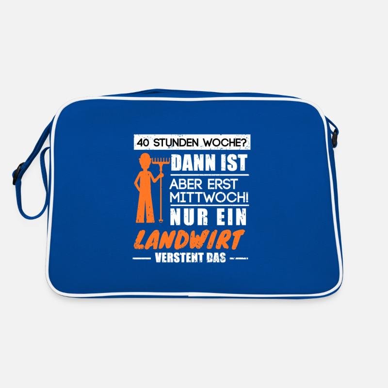 Nur ein Landwirt versteht das Retro Tasche
