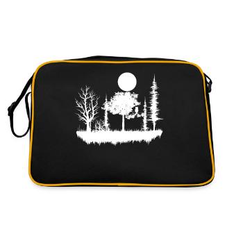 forêt nature nature nature - Sac Retro - noir/or - Dos