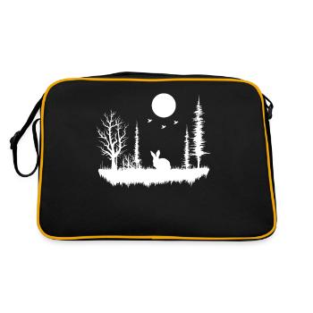 forêt nature nature nature - Sac Retro - noir/or - Dos