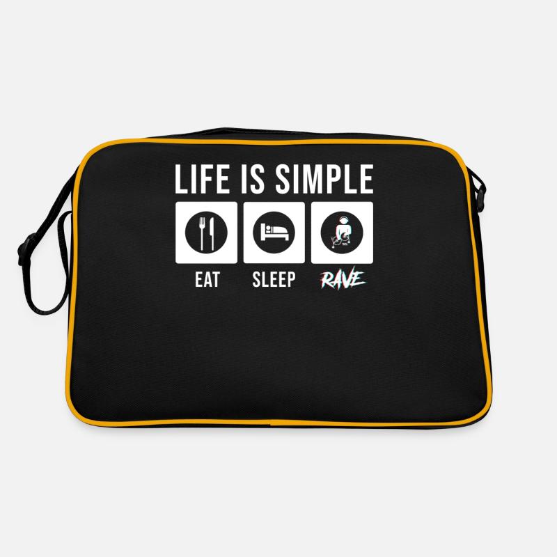 Rave Raver Techno Electro Music Retro Bag