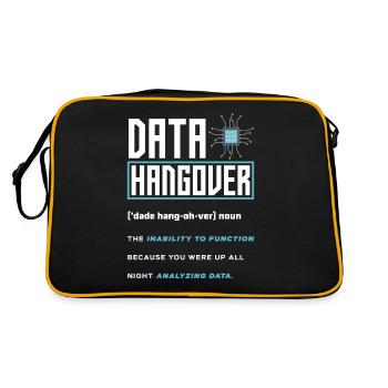 Data Engineering Data Analysis - Retro Bag - black/gold - Back