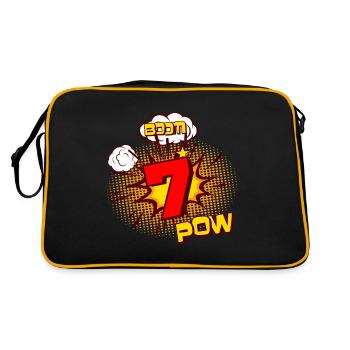 COMIC BURSE 7 Years 7 Birthday Boys - Retro Bag - black/gold - Back