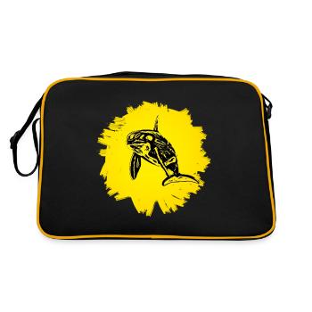 killer whale - Retro Bag - black/gold - Back