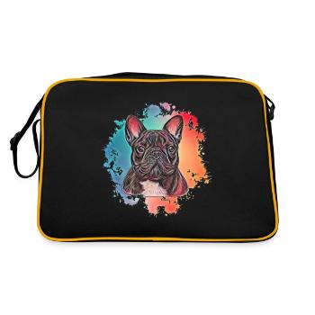 Bulldog français - Sac Retro - noir/or - Dos