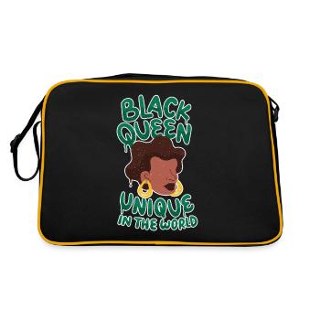 Femmes Black Queen Afro-Américain Mélanine - Sac Retro - noir/or - Dos