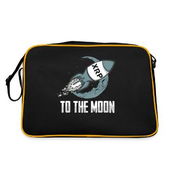 XRP To the Moon XRP Ripple Crypto Cryptocurrency - Retro Bag - black/gold - Back