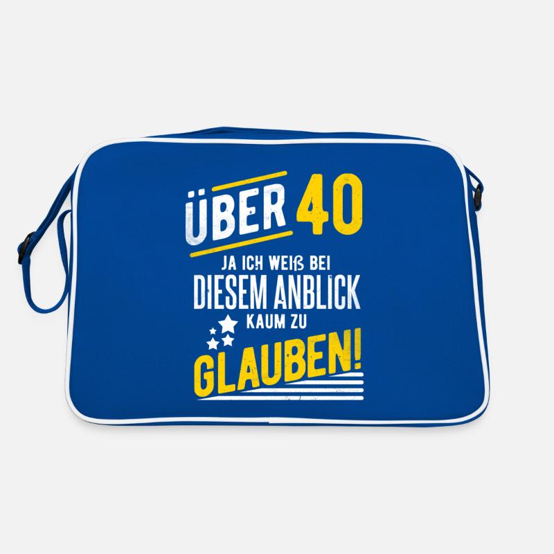 40. Geburtstag Retro Tasche