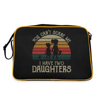 You don t scare me I have two daughters - Sac Retro - noir/or - Dos