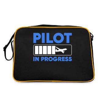 Pilote In Progress - Sac Retro - noir/or - Dos