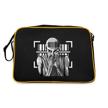 Tenue punk à barres - Enregistré dans le système - Sac Retro - noir/or - Dos
