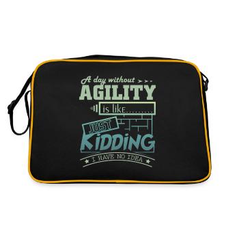 Agility - Retro Bag - black/gold - Back