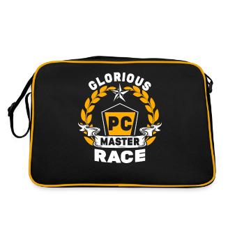 Glorious PC Master Race PC Player Gambler - Retro Bag - black/gold - Back