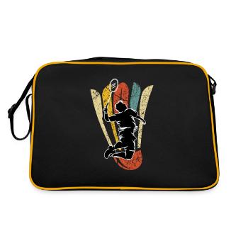 Federball Badminton Schläger Badmintonspieler - Sac Retro - noir/or - Dos
