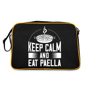 Paella Spain Valenciana Pan Spanish Food - Retro Bag - black/gold - Back