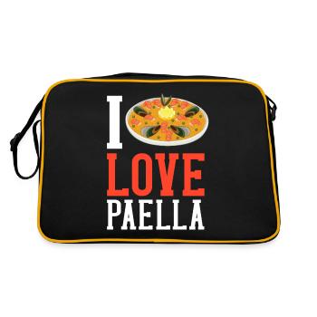 Paella Spain Valenciana Pan Spanish Food - Retro Bag - black/gold - Back