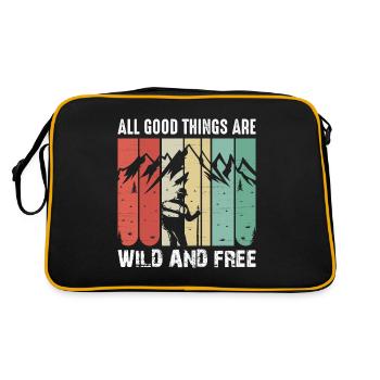 Call of Freedom Nature Mountaineers - Retro Bag - black/gold - Back