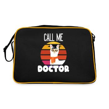 Doctor Doctor Medicine Urologist Doc ENT Wife Gift - Retro Bag - black/gold - Back