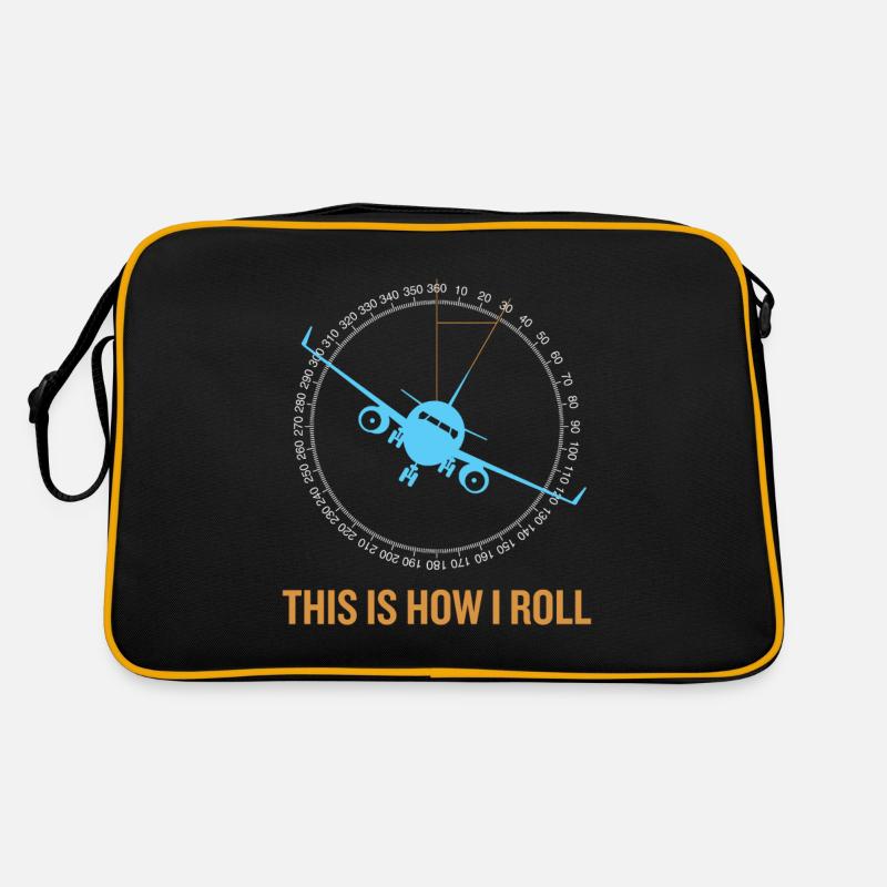 This Is How I Roll Airplane Retro Tasche