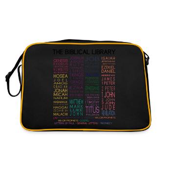Bible Design de Dieu Parole Jésus Dieu Eglise Bible S - Sac Retro - noir/or - Dos