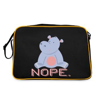 Hippopotames hippopotame - Sac Retro - noir/or - Dos