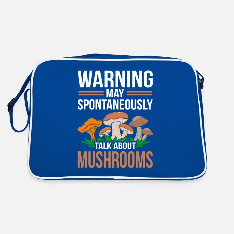 May Spontaneously Talk Mushrooms Day Fun Pun Retro Bag