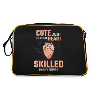 Cadeau pour l’ambulancier, ambulancier - Sac Retro - noir/or - Dos