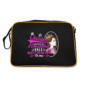 Anniversaire 1963 Reine T-shirt - Sac Retro - noir/or - Dos