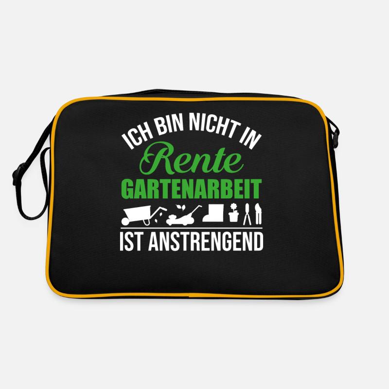 Rente Garten - Pension Ruhestand Retro Tasche