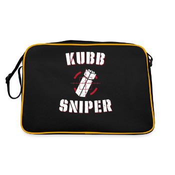 Kubb sniper kubb yard game player - Retro Bag - black/gold - Back