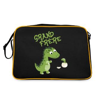 Big Brother Dino - Grand Frere - Retro Bag - black/gold - Back