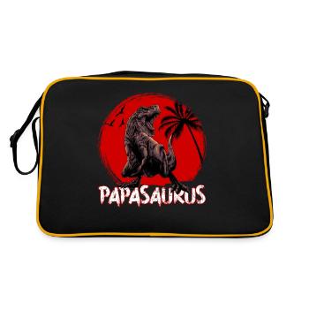 Dino Papa Papasaurus - Sac Retro - noir/or - Dos