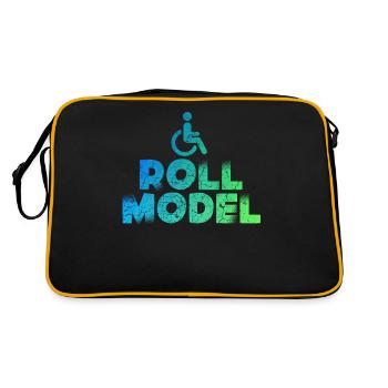 Modèle en fauteuil roulant - Sac Retro - noir/or - Dos