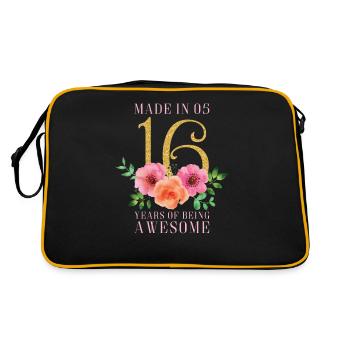 Sweet 16th Birthday - Retro Bag - black/gold - Back