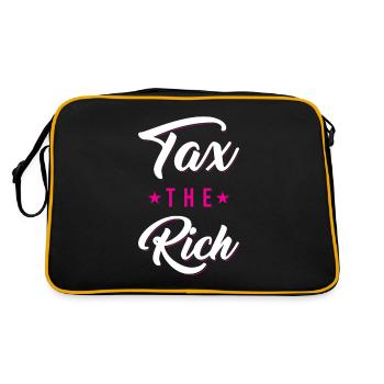 Tax the Rich - Sac Retro - noir/or - Dos