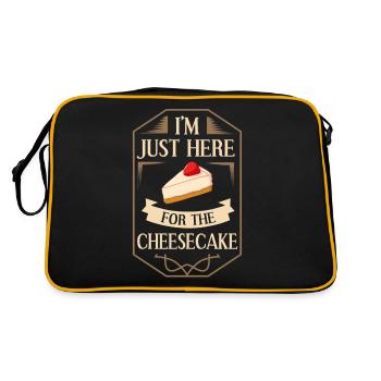 Cheesecake Keto Quarkcake Japanese Pot Cake - Retro Bag - black/gold - Back