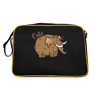 Mammoth is in love - Retro Bag - black/gold - Back