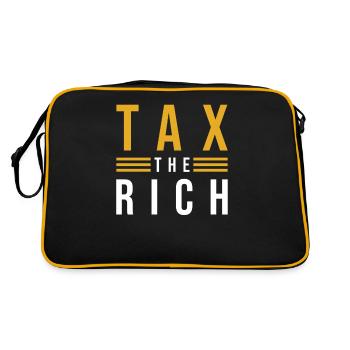 Tax the Rich - Sac Retro - noir/or - Dos