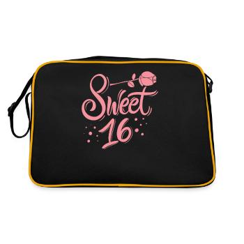 Sweet 16th Birthday - Retro Bag - black/gold - Back
