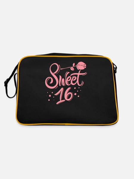 Sweet 16e anniversaire - Sac Retro - noir/or - Dos